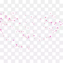 花瓣角心型-紫色浮标