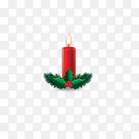 圣诞点缀蜡烛化学元素红烛