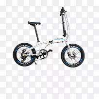 折叠自行车电动自行车山地自行车履带自行车-白色自行车