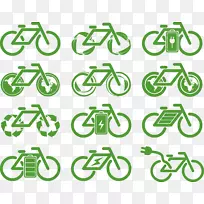 环保绿色标志-自行车绿色标志
