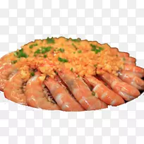 菜式棕榈虾仁蒸虾