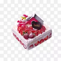 草莓奶油蛋糕圣诞蛋糕月饼草莓派草莓蛋糕盒