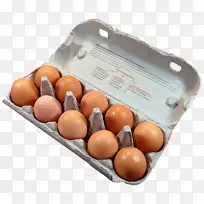 鸡蛋盒包装和有机农业标签.包装鸡蛋物理图