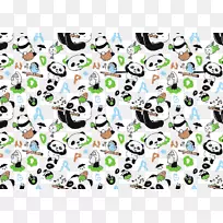 大熊猫熊图案-无缝熊猫图案