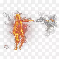 火焰燃烧爆炸图-火人