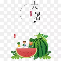 西瓜广告壁纸-可爱的孩子