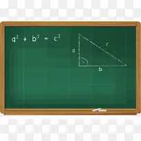毕达哥拉斯定理数学几何直角三角形学校板