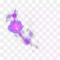 花瓣电脑图案-紫色梦花