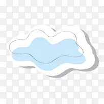 商标图案-漂浮在云彩中