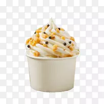 冰淇淋冰沙圣代冷冻酸奶芒果冰淇淋