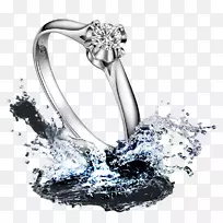 婚戒珠宝-戒指上的钻石
