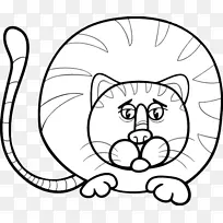 免版税插画-胖乎乎的猫鼻子