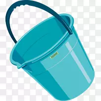 蓝色桶塑料卡通-蓝色卡通桶