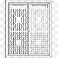 龙天镇窗摄影剪贴画-传统窗