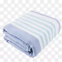 毛巾uchino u6d74u5dfe纱布-蓝色棉纱浴巾
