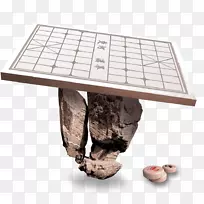 相启棋小桌小枣水墨画-棋盘小游戏