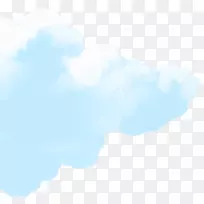 蓝云积云壁纸-蓝云
