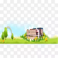 学校花彩虹免费-学校