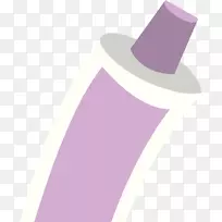 紫表牙膏品牌尼替丁-浅紫色双针