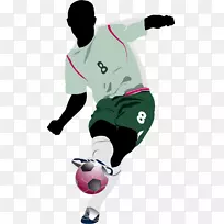 足球运动员-免费剪贴画-竞技体育足球