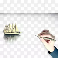 纸帆船-创意风帆-免费下载