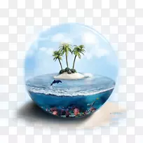 库塔巴厘岛旅游-海岛内旅游玻璃球海豚