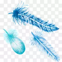 羽毛.蓝色羽毛装饰材料
