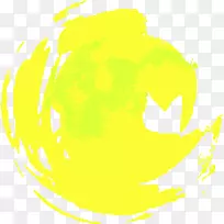 黄色插图-手绘黄色涂鸦