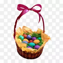 复活节篮子-篮子里的鸡蛋