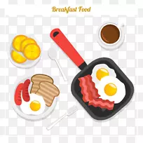煎蛋早餐食品.食品营养早餐鸡蛋牛肉载体