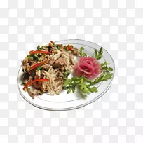 红烧猪肉碎饭泰国菜快餐猪肉蘑菇