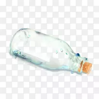 玻璃瓶透明半透明软木透明玻璃漂流产品