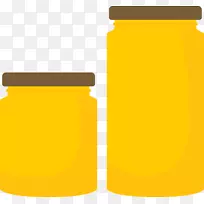 蜜罐蜜蜂-扁平卡通蜜罐