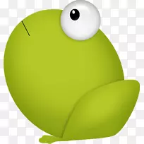 青蛙绿鱼-绿小鱼