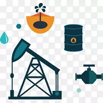石油工业海报-石油图标