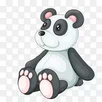 毛绒玩具摄影-免费剪贴画-熊猫