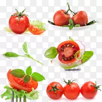 樱桃番茄蔬菜奥格里斯沙拉罗勒-一大批番茄