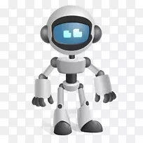 机器人过程自动化机器人闪光接触卡通画现代时尚智能机器人