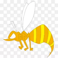 小蜜蜂昆虫插图.愤怒的蜜蜂载体材料