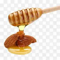 蜜蜂蜂蜜配料杏仁饼干Turrxf3n-蜂蜜创意图片