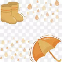 雨夹艺术-秋雨下雨伞