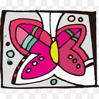 视觉艺术抽象艺术君主蝴蝶剪贴画卡通抽象蝴蝶