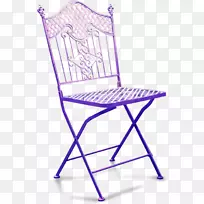 折叠桌折叠椅花园家具紫色编织花式椅