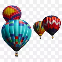 飞行热气球夹艺术.热气球