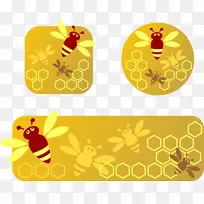 蜜蜂昆虫蜂巢-蜂