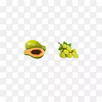 奥格里斯下载葡萄剪贴画-木瓜和葡萄