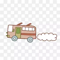 客车卡通画图-卡通客车