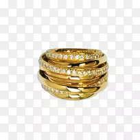 结婚戒指黄金和钻石