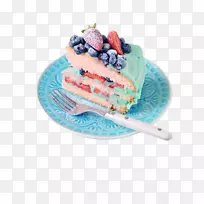 烤奶酪蛋糕结冰结婚蛋糕馅饼草莓蓝莓蛋糕