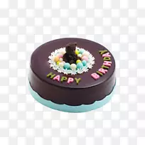 巧克力蛋糕玉米饼甜点-生日蛋糕